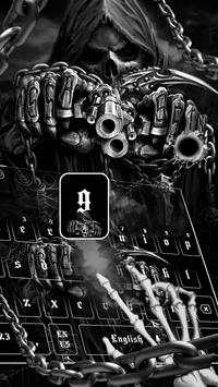 Skullcap Revolver Keyboard Theme screenshot 3