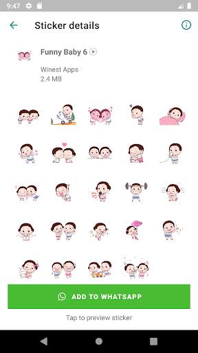 Animated Funny Baby Stickers for WAStickerApps screenshot 2