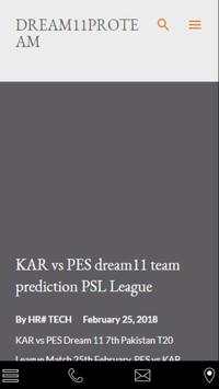 Dream11 dream team screenshot 1