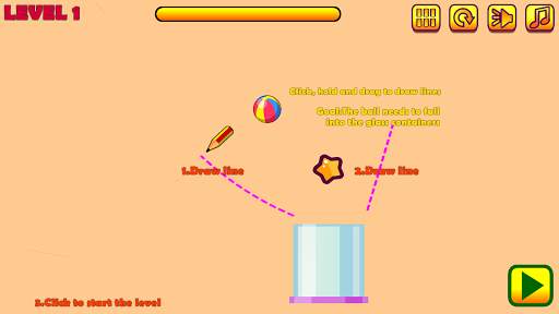 Fisika menggambar puzzle bola screenshot 2