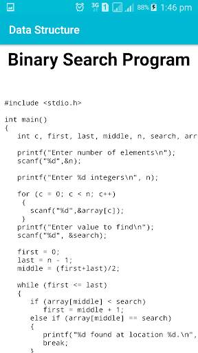 Data Structure Using C(ad free application) screenshot 4