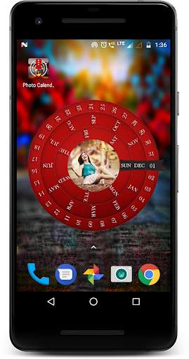 My Photo Calendar Live Wallpaper screenshot 4