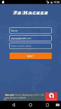 Fb Password Hacker (Prank) screenshot 1