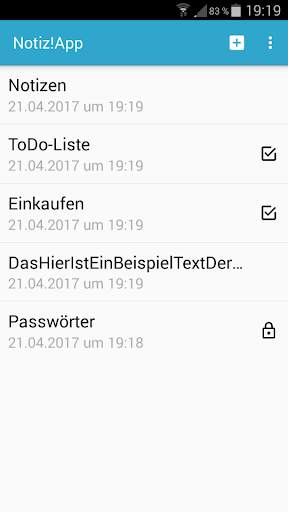 Notiz!App screenshot 2