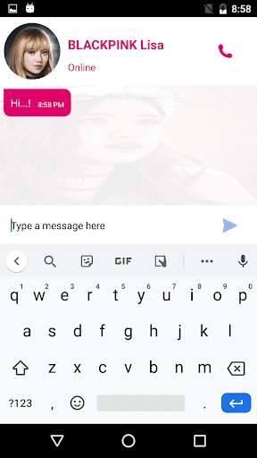 Lisa Black Pink Messenger - Prank screenshot 3