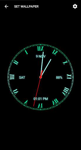Analog Clock Live Wallpaper - Digital Clock screenshot 3