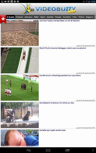 Les vidéos de Videobuzzy.com screenshot 5