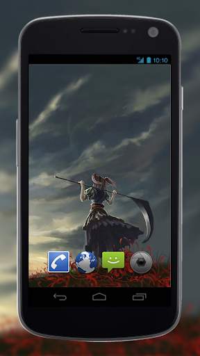 Girl With Scythe Anime LWP screenshot 1