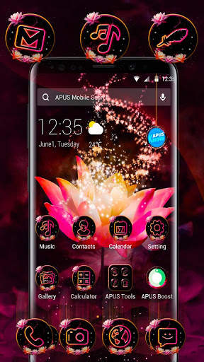 APUS Launcher Lotus Theme screenshot 4