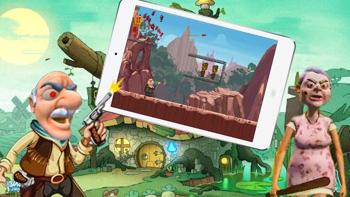 Grandpa Shooting Game - Granny Mod screenshot 1