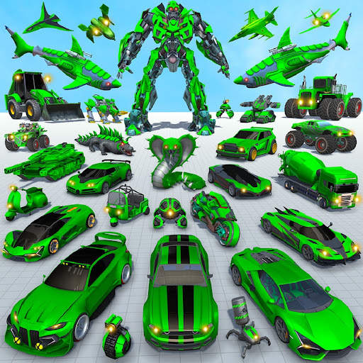 Shark Robot Car Game 3d screenshot 17