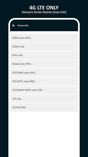 4G LTE Only - 4g LTE Mode screenshot 4