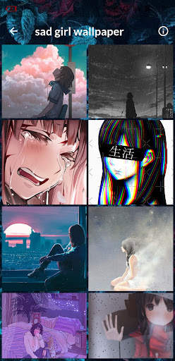 sad girl wallpaper screenshot 4