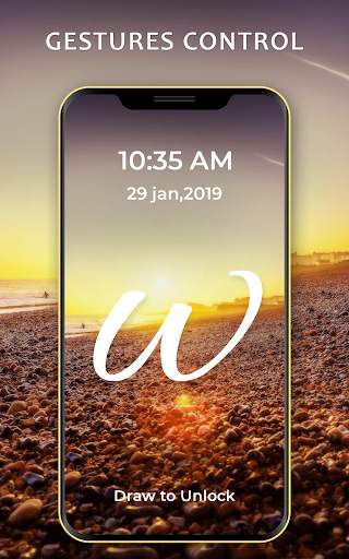 Gesture Lock Screen - Signature Lock Screen скриншот 3