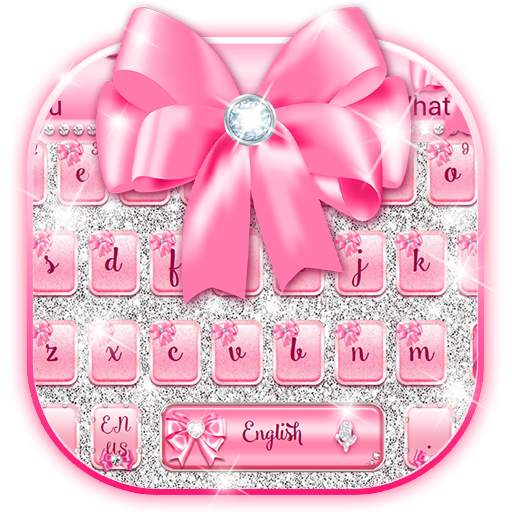 Pink Glitter Diamond Bow 10001002