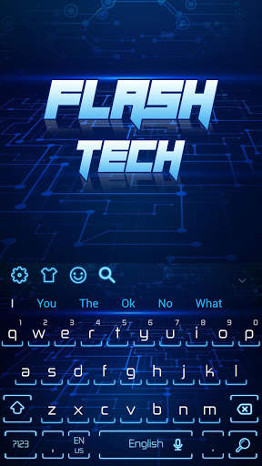 Flash Tech Hologram Keyboard Theme स्क्रीनशॉट 4