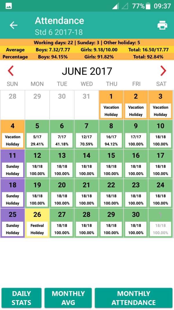 Hajripatrak - Attendance Tracker screenshot 3