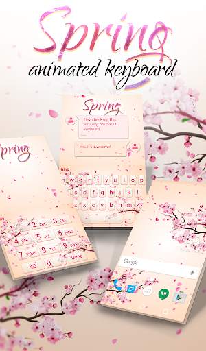 Spring Animated Keyboard   Liv screenshot 1