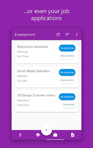 Acsept - Scholarship, College, and Job Application скриншот 3