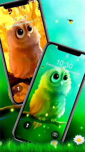 Cute Owl APUS Live Wallpaper screenshot 2