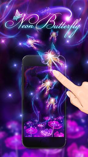 Fluorescent Butterfly Live Wallpaper screenshot 4