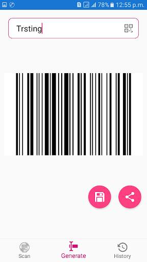 QR Barcode Scanner and Generator screenshot 3