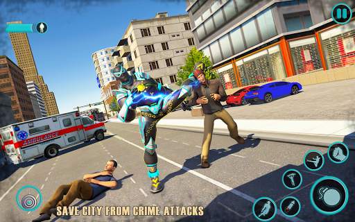 Flying Panther Robot Hero Game screenshot 3