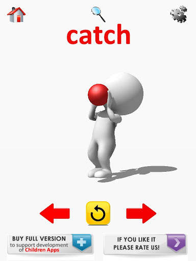 Action Words: 3D Flash Cards screenshot 10