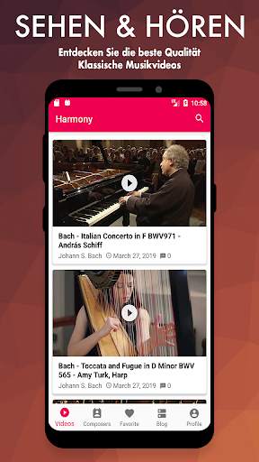Harmony - Klassische Musikvideos screenshot 1
