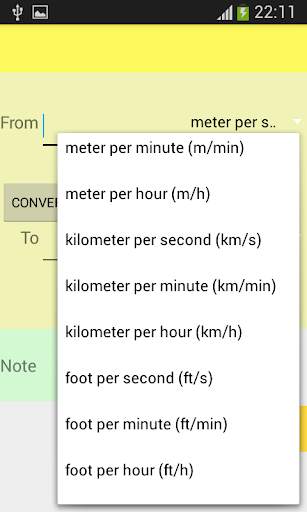 Velocity Converter screenshot 2