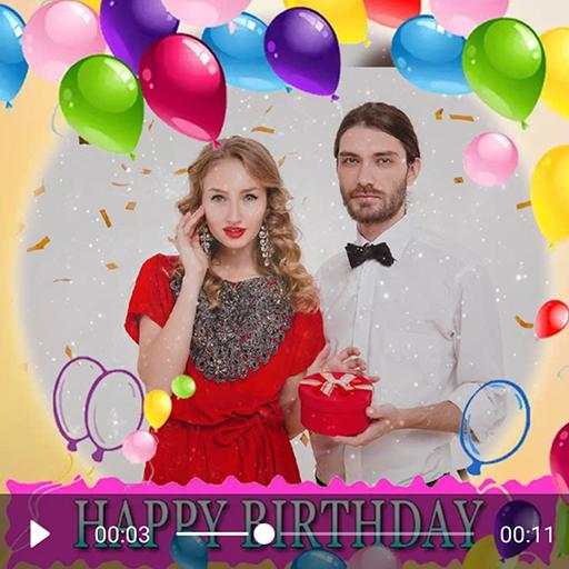 Birthday video maker with phot screenshot 6
