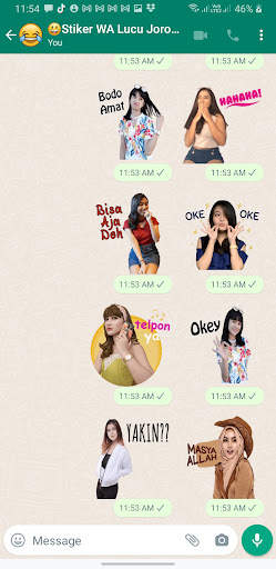 Stiker WA Lucu Jorok Gokil screenshot 4