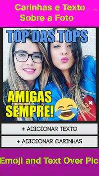 Foto Efeitos Como No Snap Texto e Carinhas Na Foto screenshot 1