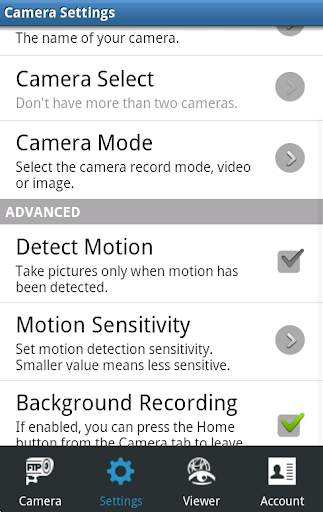Mobile Security Camera (FTP) screenshot 6