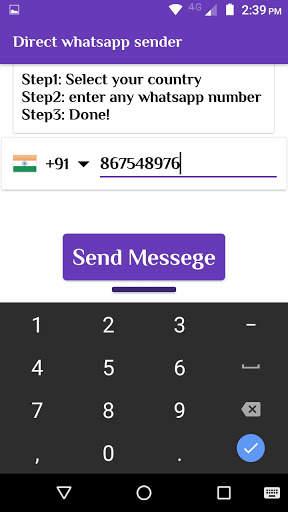 Direct Messege Sender for whatsapp screenshot 2