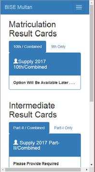 BISE Multan Results скриншот 3