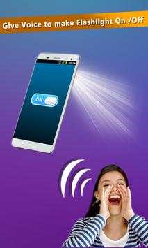 Flashlight on Voice Smart screenshot 4