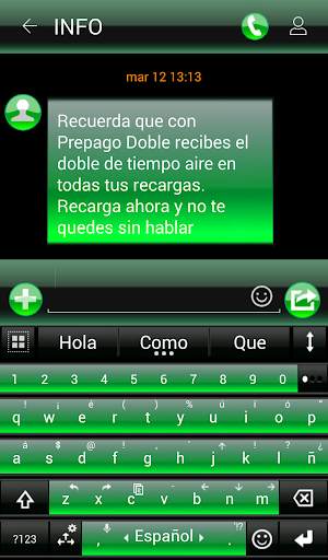 THEME FOR AI TYPE BLACK GREEN screenshot 2