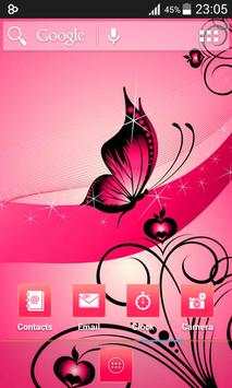 Pink Glow ADW Launcher screenshot 1