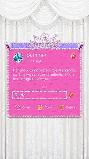 GO SMS PRO ANGEL TEARS THEME 4 تصوير الشاشة