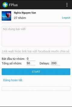 FPlus - Auto Post Facebook screenshot 1