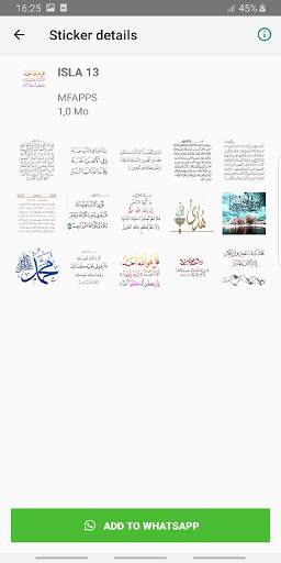 Islamic Stickers for whatsapp-WASTICKERAPPS screenshot 5