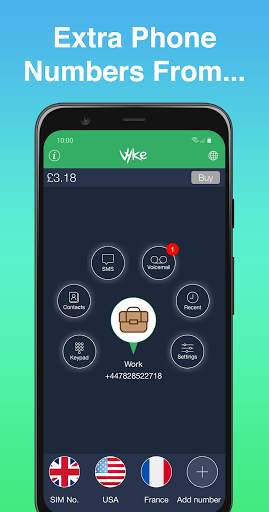 Vyke: Second Phone Number/2nd  screenshot 1