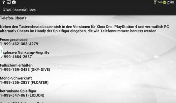 Neue Cheats für GTA 5 screenshot 6