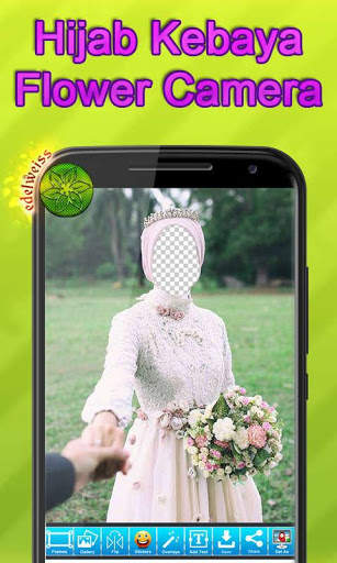 Hijab Kebaya Flower Camera screenshot 3