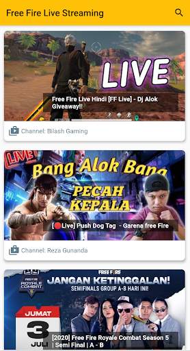 Free Fire Live Streaming screenshot 1