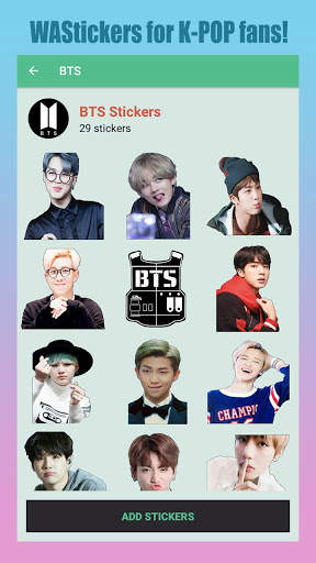 BTS Animated Stickers for Whatsapp screenshot 3