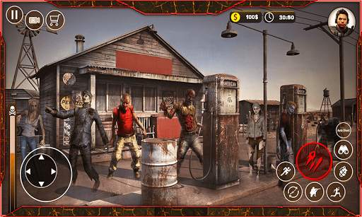Zombie Shooting Survival: Haunted Town Games screenshot 4