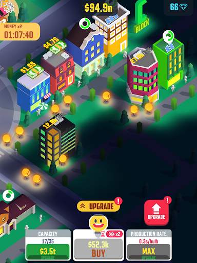 Idle Light City: Clicker Games स्क्रीनशॉट 11