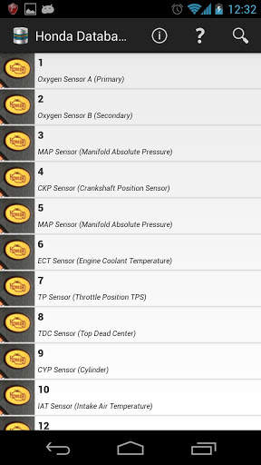 HONDAtabase screenshot 5